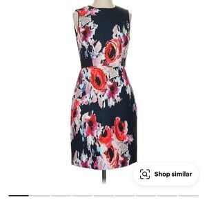 Kate Spade Red and White Sheath Dress Knee-Length Sleeveless for Wedding Guest